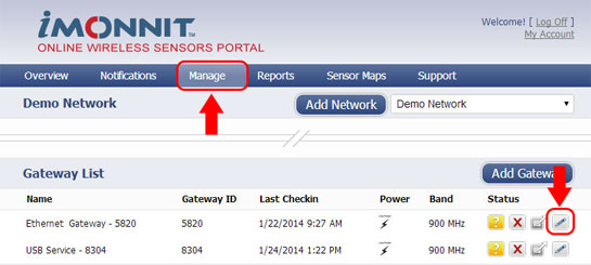 Manage Sensor Network