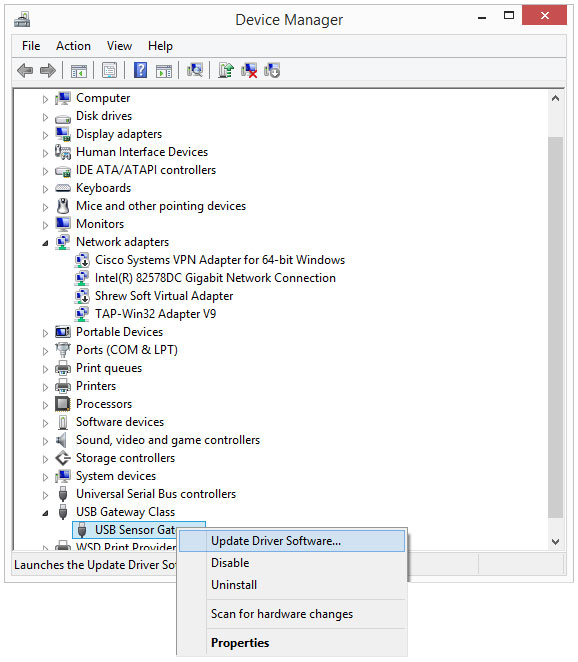 Update Driver Software