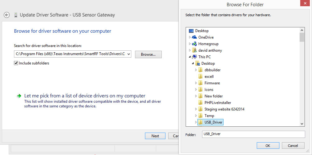 Finish driver install