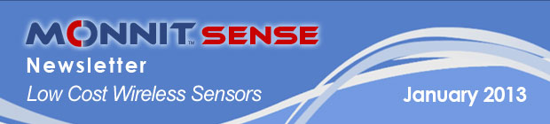 MonnitSense Newsletter - January 2013