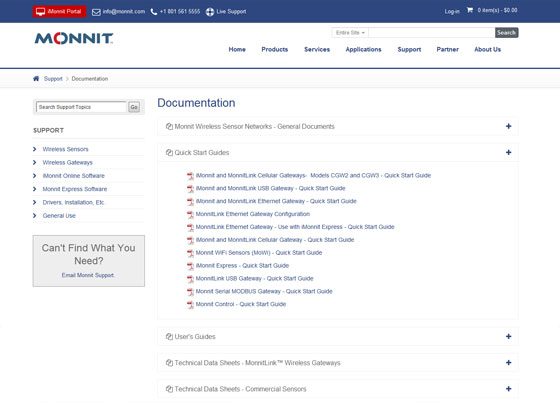 Monnit Control Data in iMonnit