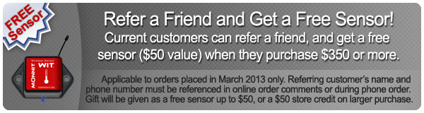 Refer a Friend and Get a Free $50 Wireless Sensor