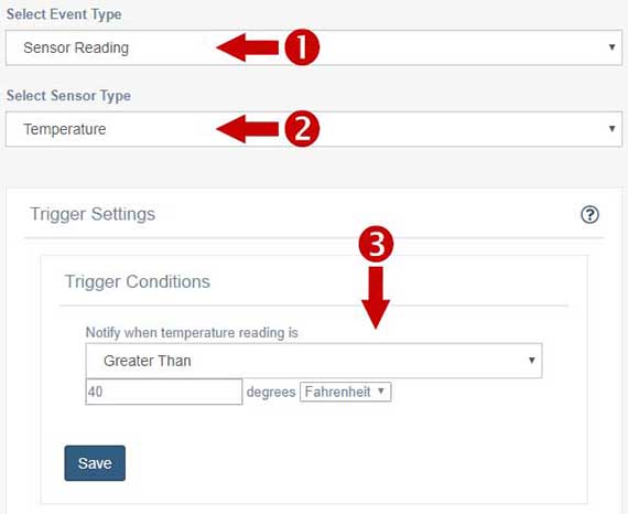 iMonnit - Event Settings