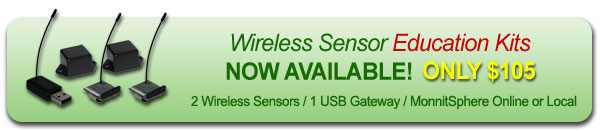 WIRELESS SENSOR EDUCATION KITS - Now Available for only $99.