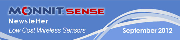 MonnitSense Newsletter - September 2012