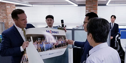 Monnit CEO, Brad Walters with Monnit Korea