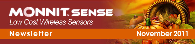 MonnitSense Newsletter - November 2011