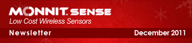 MonnitSense Newsletter - December 2011