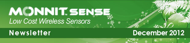 MonnitSense Newsletter - December 2012