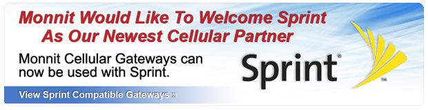 Monnit Cellular Gateways now work with Sprint